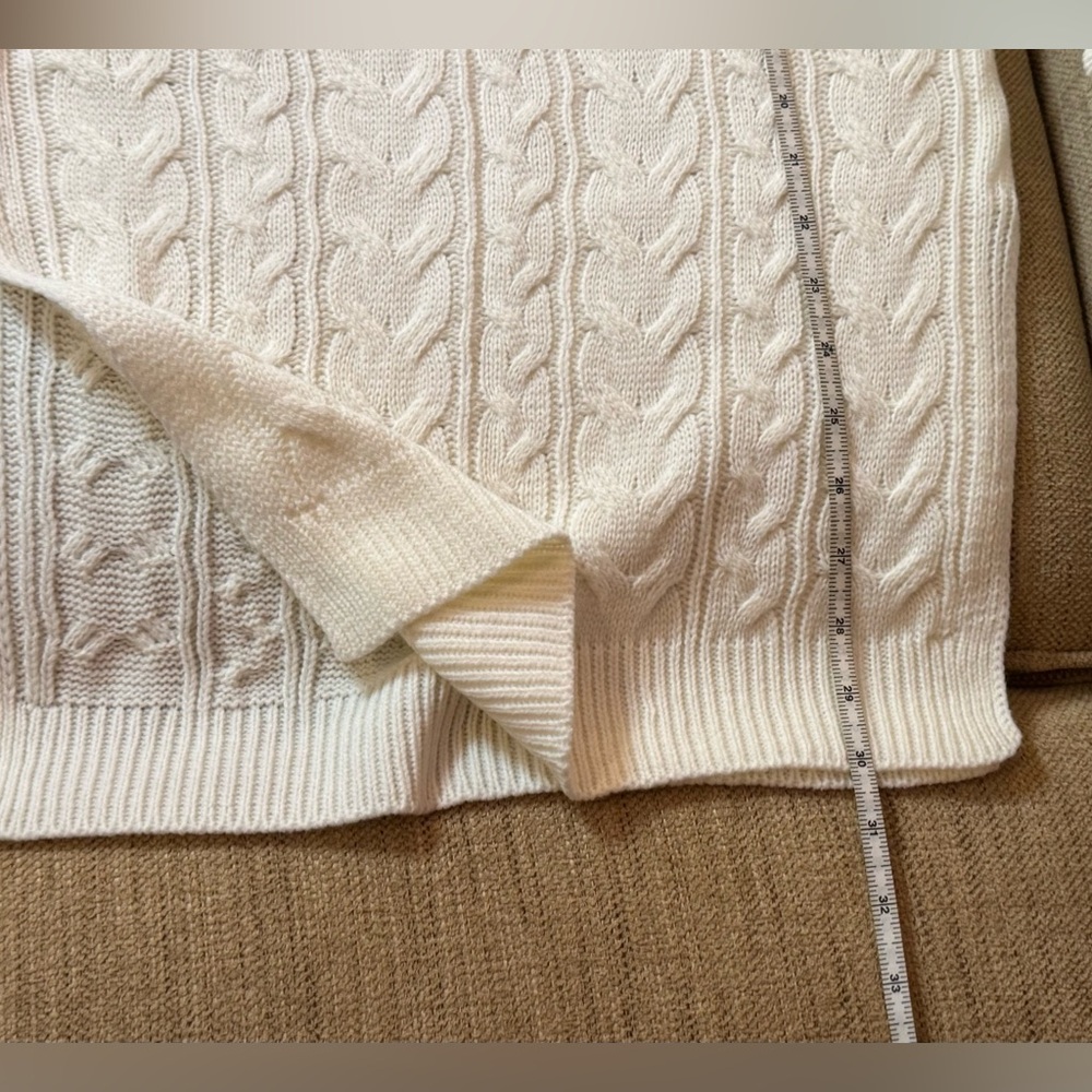 NWT Cable Knit 2-Piece Winter White Sweater Set - Picture 12 of 12